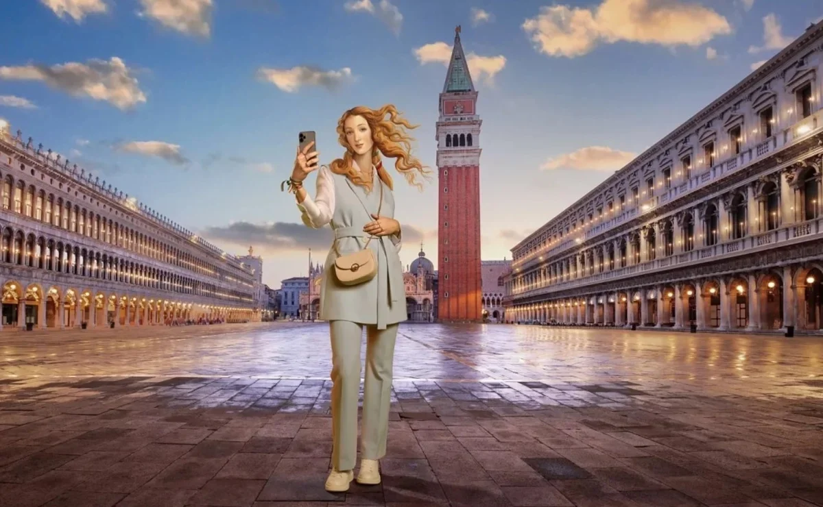 Ради туризма нейросеть «одела» Венеру Боттичелли. Теперь она ест пиццу и делает селфи